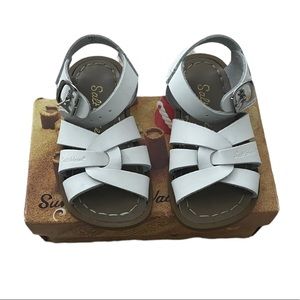 Salt water white sandals